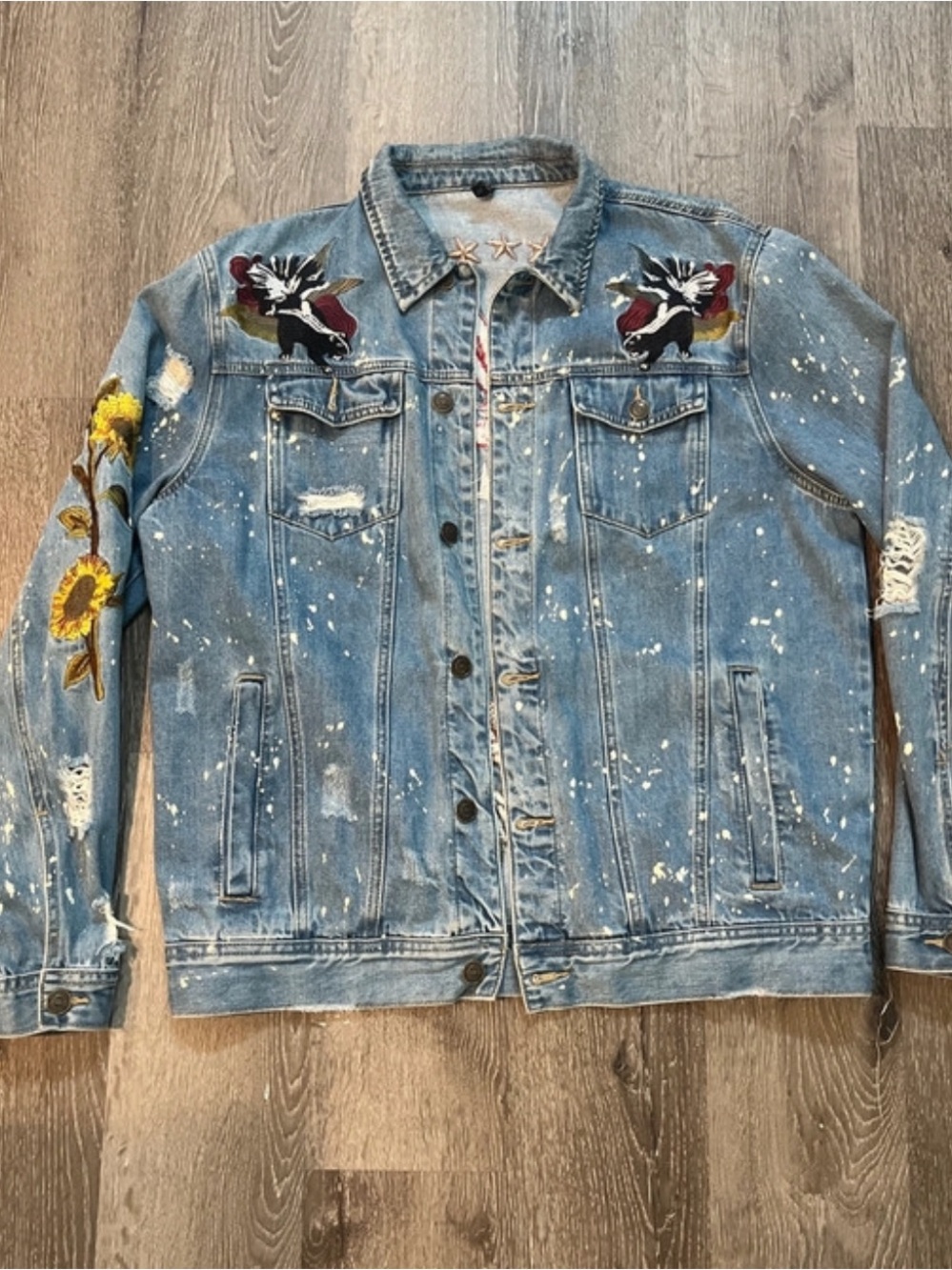 light-wash denim jacket by Young & Reckless